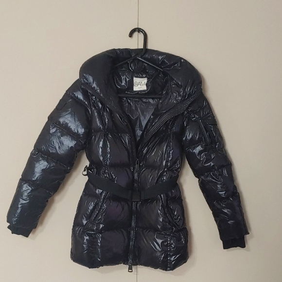 SAM NY Soho Belted Girl's Puffer Jacket Size 14